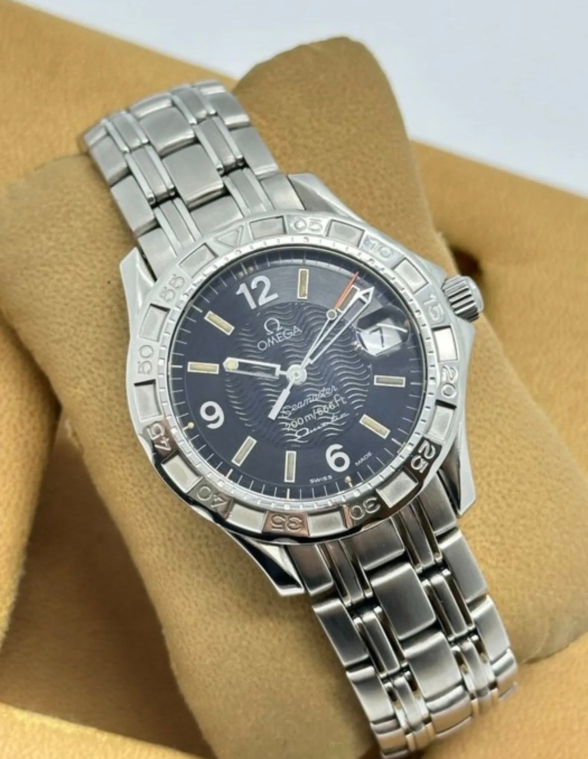 1995 Ω Omega Seamaster 200m/666 ft, Omegamatic, Black dial Men's Dive Watch