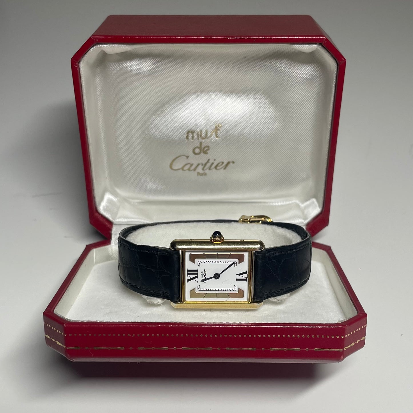 1990s Tri-Colour Must de Cartier Vermeil Tank