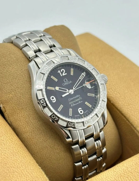 1995 Ω Omega Seamaster 200m/666 ft, Omegamatic, Black dial Men's Dive Watch